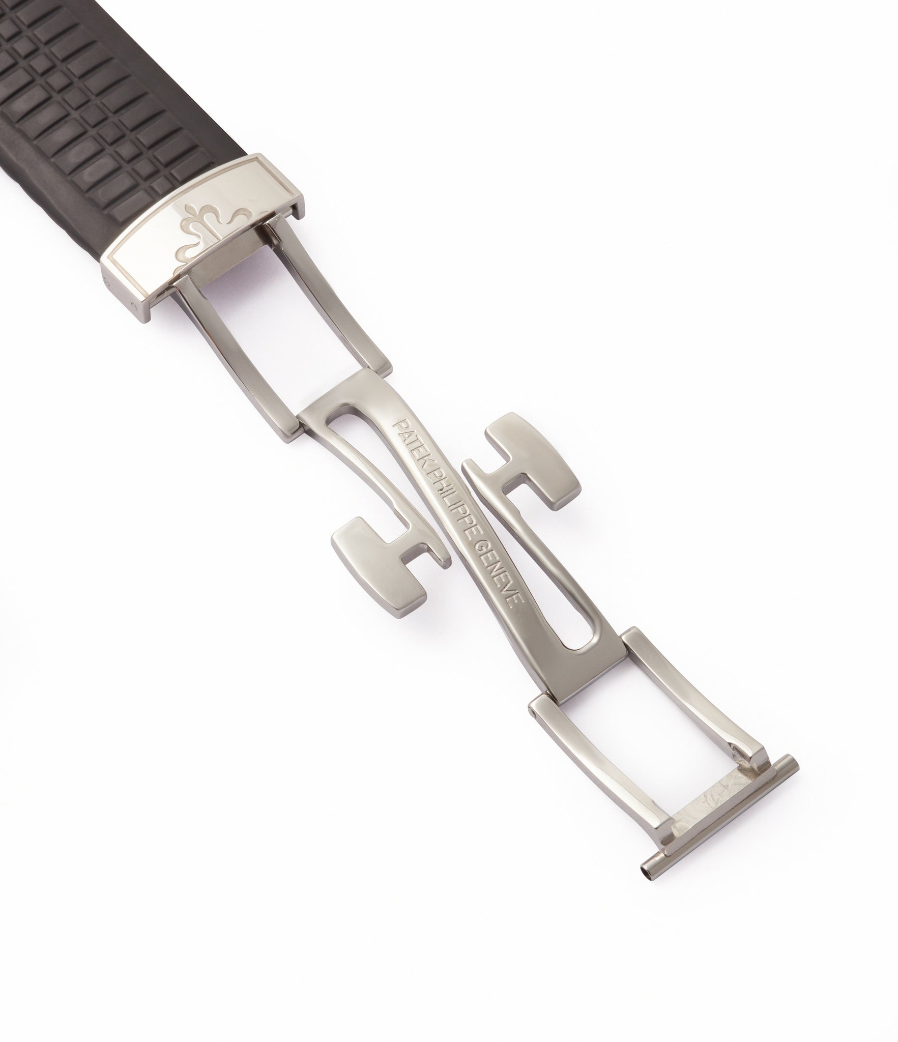 deployant buckle Patek Philippe Aquanaut 5165A-001 pre-owned steel 38mm sports dress watch for sale online A Collected Man London UK specialist of rare watches