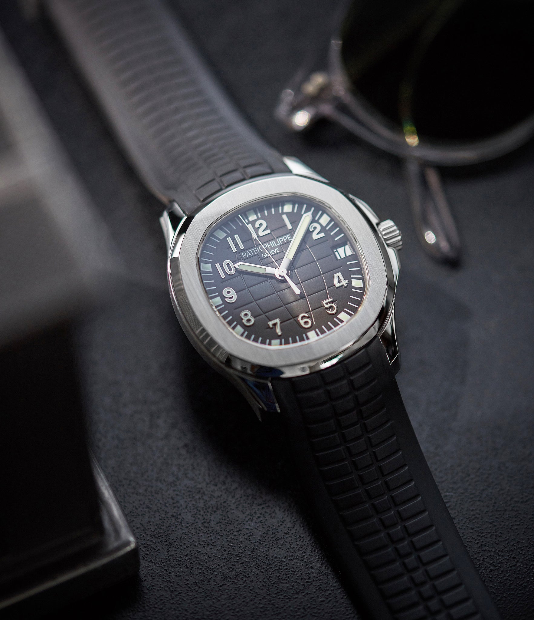 sell Patek Philippe Aquanaut 5165A-001 pre-owned steel 38mm sports dress watch for sale online A Collected Man London UK specialist of rare watches