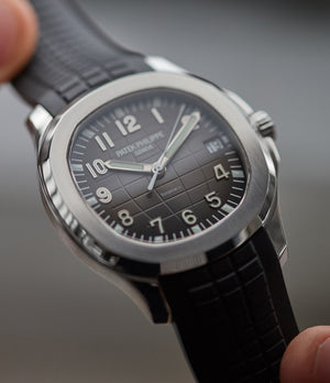 Patek Philippe Aquanaut 5167A-001 double Tiffany-signed luxury sports watch for sale online A Collected Man London UK specialist rare watches