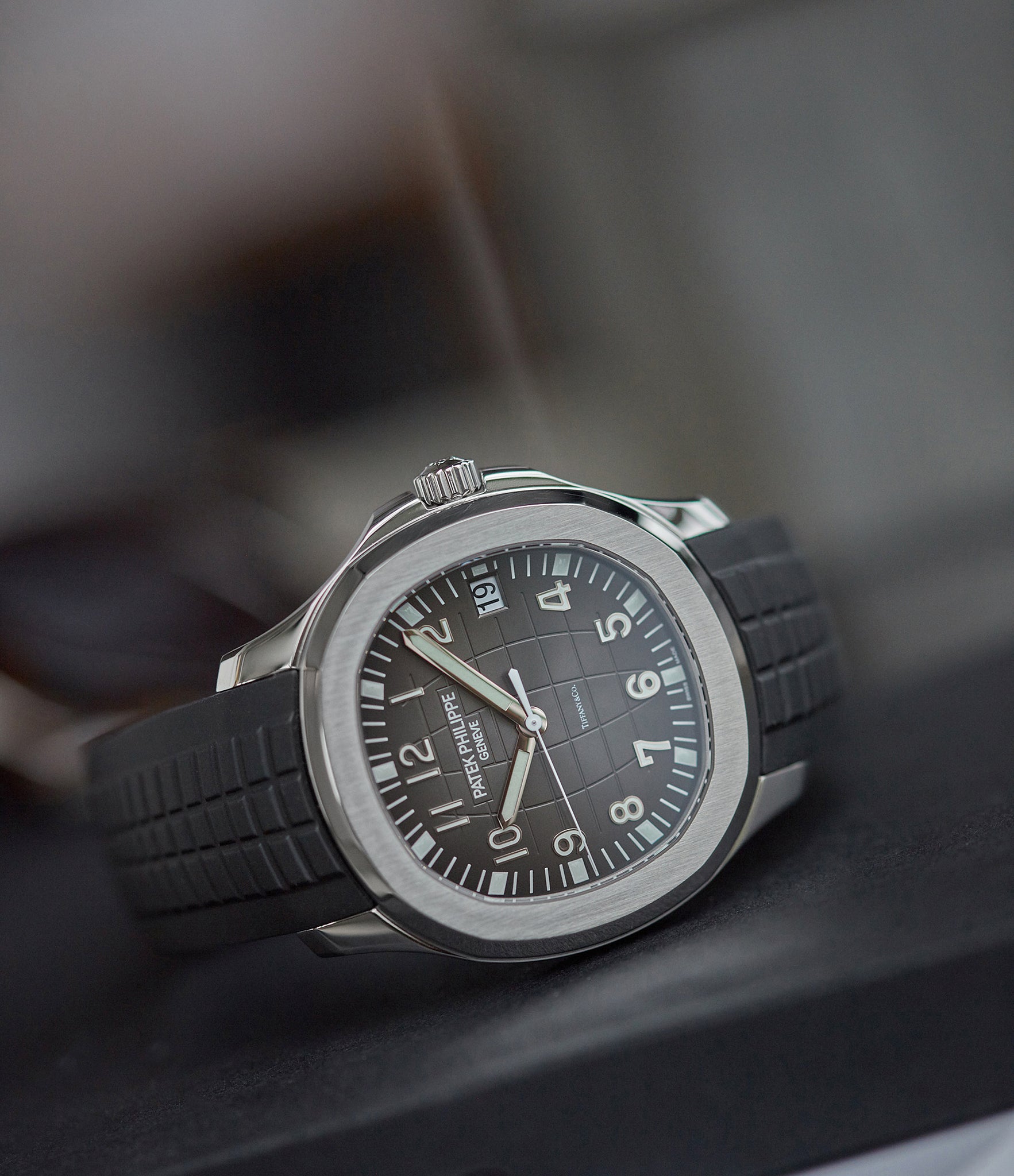 pre-owned Patek Philippe Aquanaut 5167A-001 double Tiffany-signed luxury sports watch for sale online A Collected Man London UK specialist rare watches