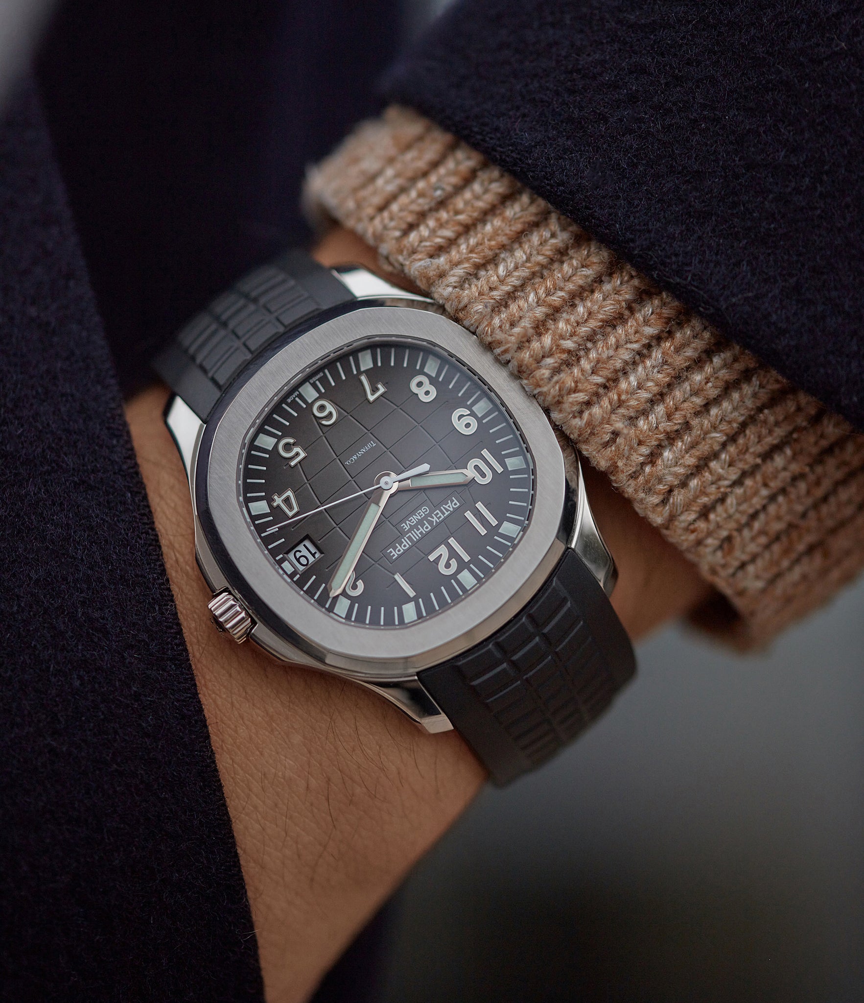Patek Philippe Aquanaut 5167 A 001 watch Tiffany signed Patek