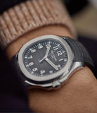double-signed Patek Philippe Aquanaut 5167A-001 Tiffany&Co. luxury sports watch for sale online A Collected Man London UK specialist rare watches
