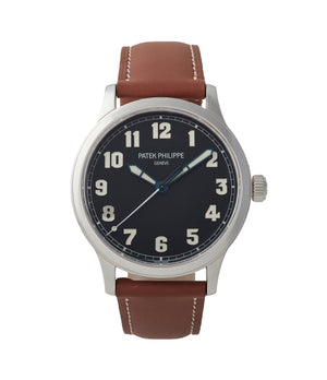 buy Patek Philippe Calatrava Pilot's 5522A-001 time-only pre-owned watch for sale online at A Collected Man London UK specialist 