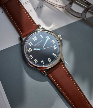 selling Patek Philippe Calatrava Pilot's 5522A-001 time-only pre-owned watch for sale online at A Collected Man London UK specialist 