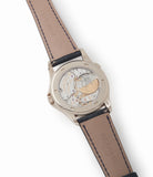 automatic Patek Philippe World Time 5131G enamel dial white gold watch for sale online at A Collected Man London UK specialist of rare watches