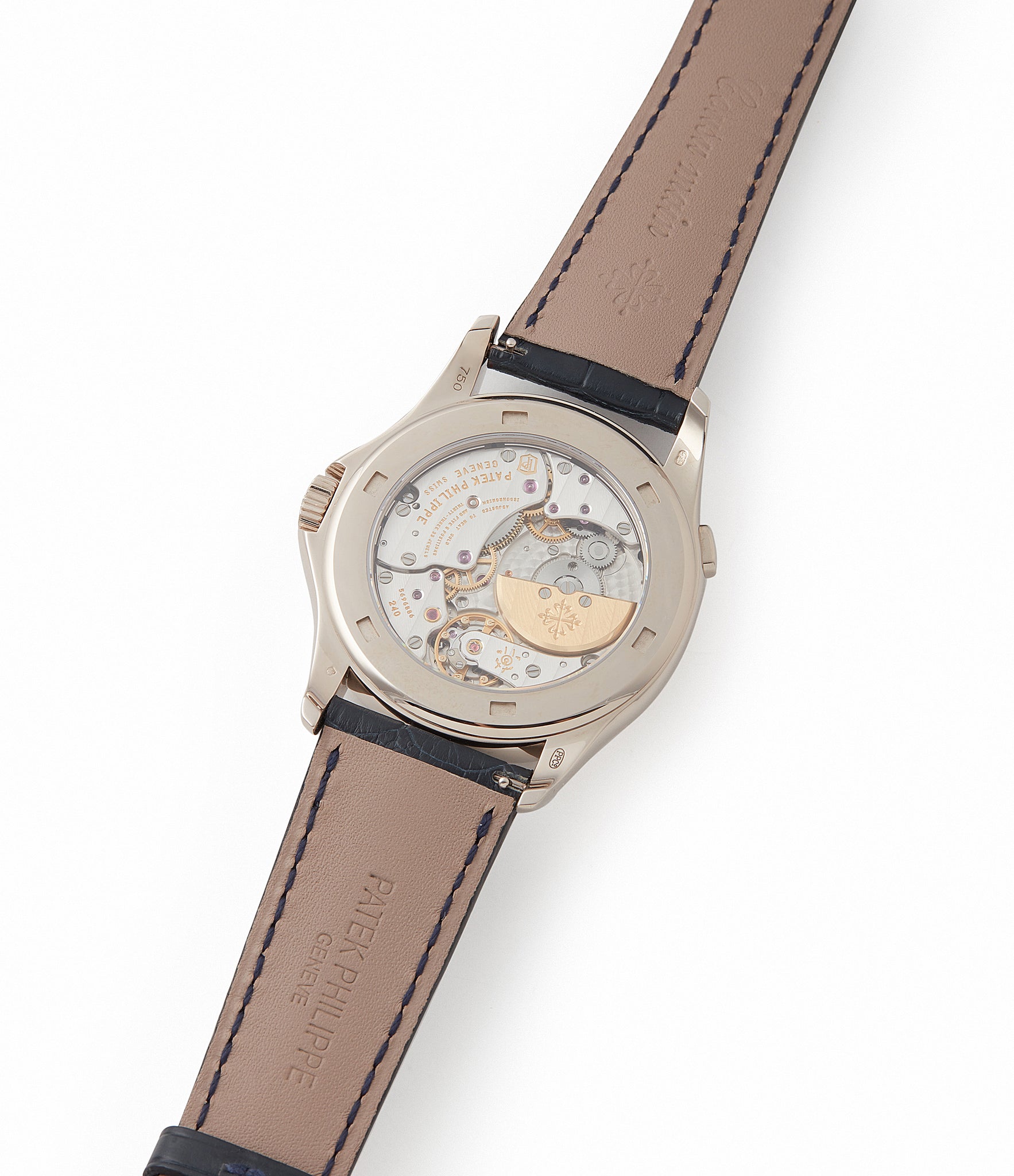 240 HU world time Patek Philippe 5131G enamel dial white gold watch for sale online at A Collected Man London UK specialist of rare watches