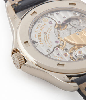 240 HU Patek Philippe World Time 5131G enamel dial white gold watch for sale online at A Collected Man London UK specialist of rare watches