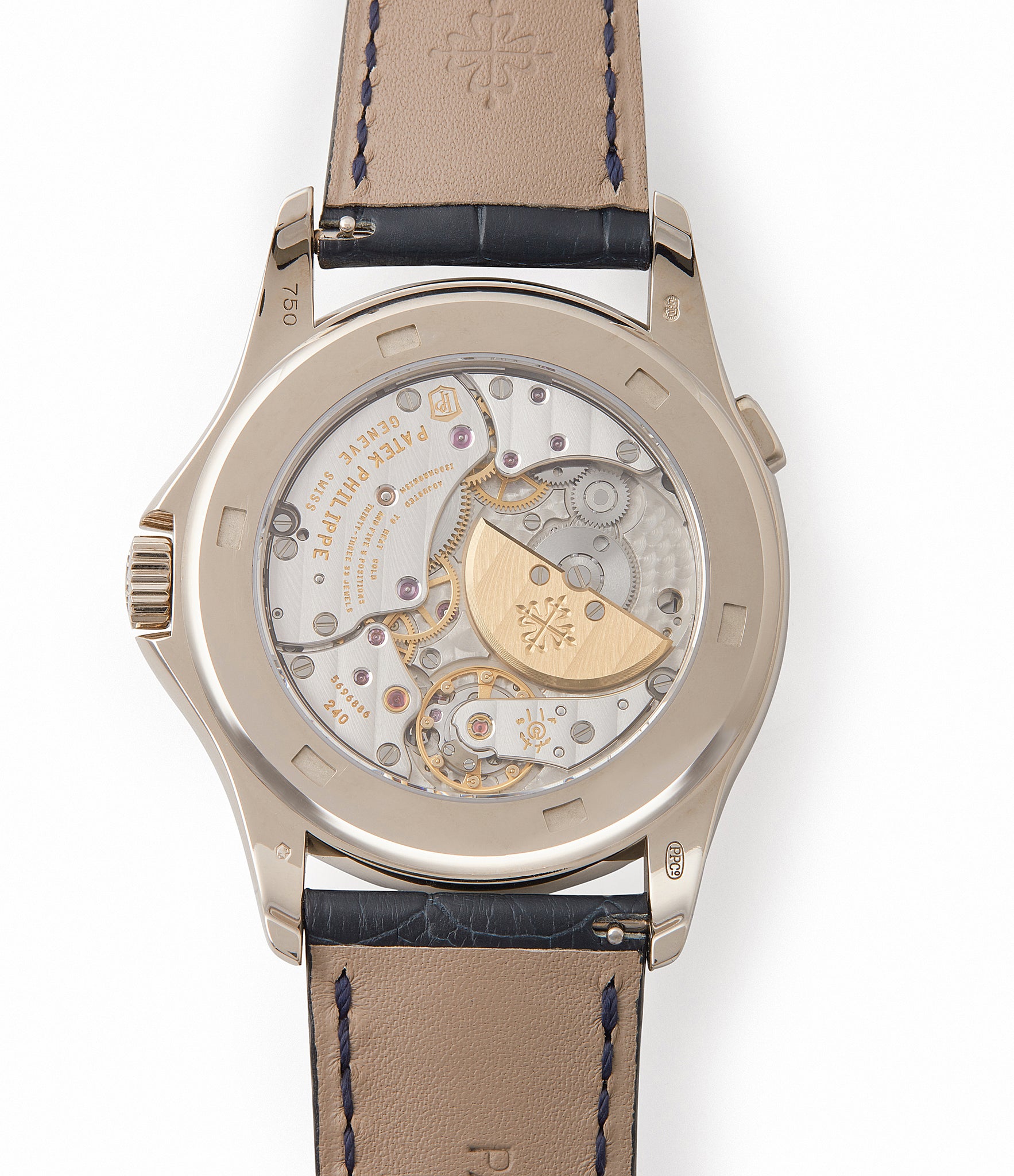 Patek Philippe movement World Time 5131G enamel dial white gold watch for sale online at A Collected Man London UK specialist of rare watches