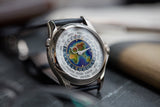 Patek Philippe World Time 5131G enamel dial white gold watch for sale online at A Collected Man London UK specialist of rare watches
