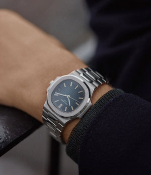 collect rare Patek Philippe Nautilus 3800/1 steel luxury sports watch for sale online A Collected Man London UK specialist of rare watches