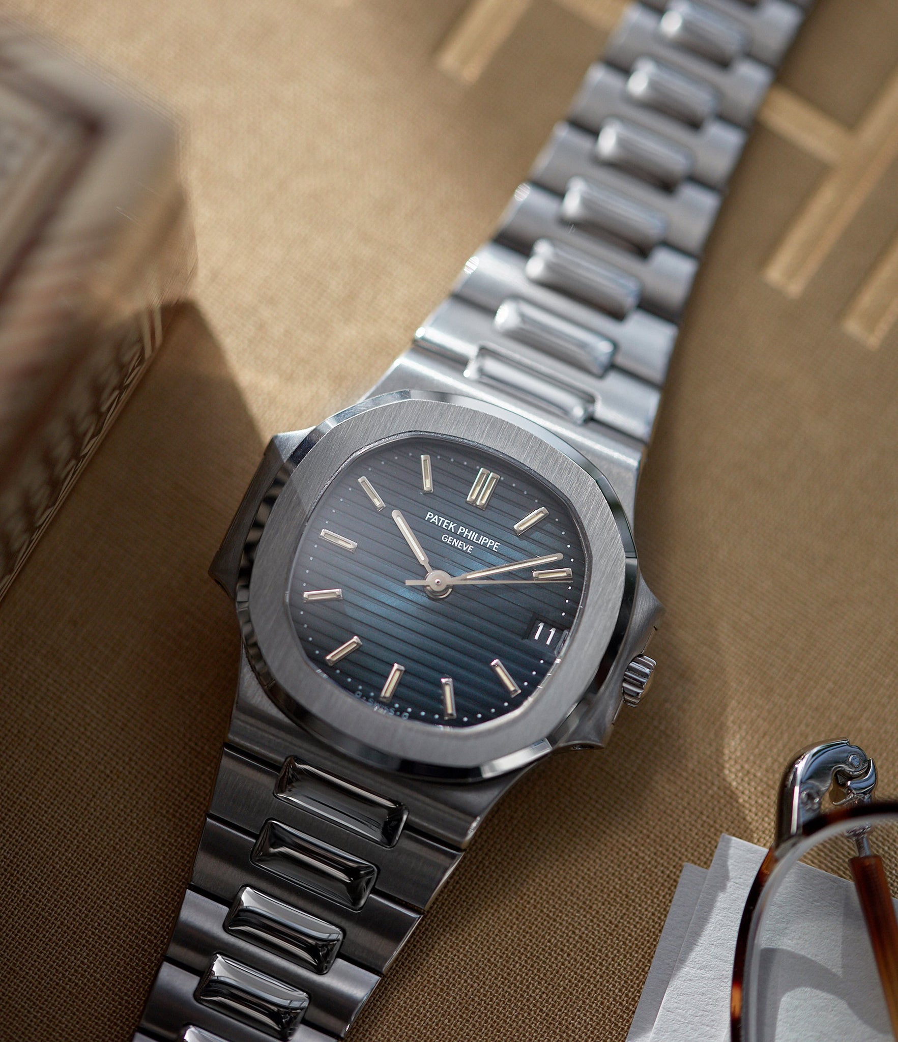 shop pre-owned Patek Philippe Nautilus 3800/1 steel luxury sports watch for sale online A Collected Man London UK specialist of rare watches