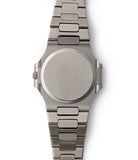Gerald Genta design Patek Philippe Nautilus 3700/001A vintage steel tropical dial sports watch for sale online A Collected Man London UK specialist rare watches