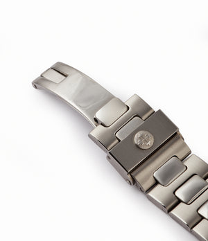 Patek Philippe Nautilus bracelet 3700/001A vintage steel tropical dial sports watch for sale online A Collected Man London UK specialist rare watches