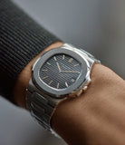 rare Patek Philippe Nautilus 3700/001A vintage steel tropical dial sports watch for sale online A Collected Man London UK specialist rare watches