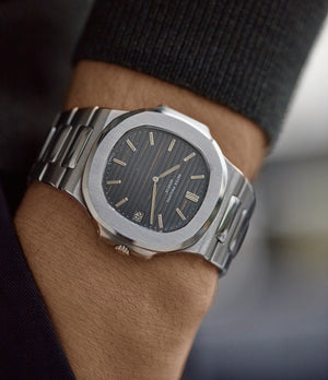 for sale Patek Philippe Nautilus 3700/001A vintage steel tropical dial sports watch for sale online A Collected Man London UK specialist rare watches