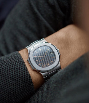men's wristwatch Patek Philippe Nautilus 3700/001A vintage steel tropical dial sports watch for sale online A Collected Man London UK specialist rare watches