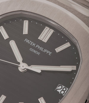 Nautilus Patek Philippe 3711/1G-001 white gold pre-owned watch for sale online at A Collected Man London UK specialist of rare watches
