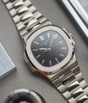 3711 Patek Philippe Nautilus white gold pre-owned watch for sale online at A Collected Man London UK specialist of rare watches
