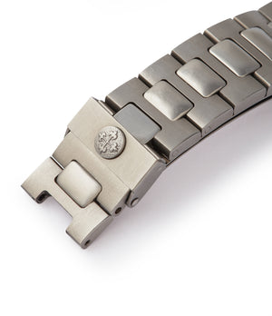steel Patek Philippe integrated bracelet full 22 links Nautilus 3800A sports watch shop online rare watch A Collected Man London