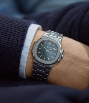 men's wristwatch Patek Philippe Nautilus 3800/1A-001 steel vintage sports watch for sale online A Collected Man London