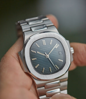 vintage Patek Philippe Sigma dial Nautilus 3800A steel sports watch shop online rare watch A Collected Man London