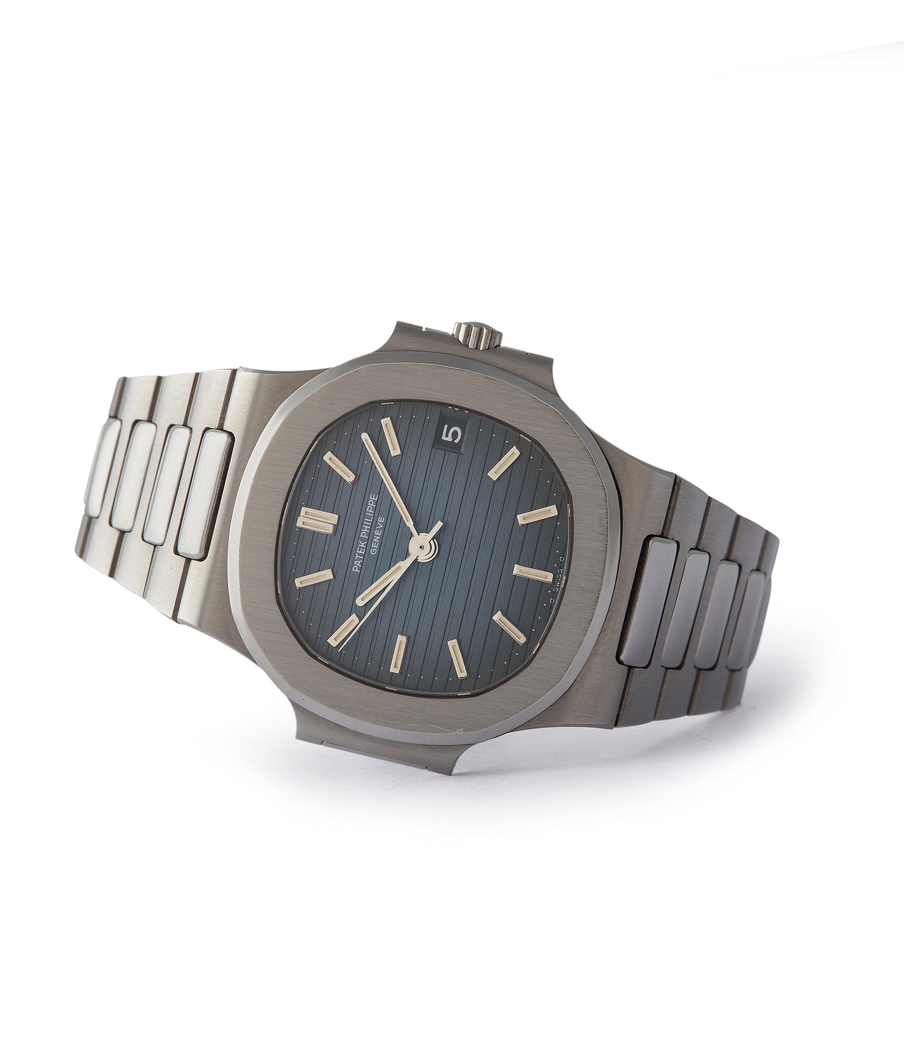 side-shot rare Patek Philippe Nautilus 3800A sports watch shop online rare watch A Collected Man London