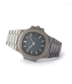side-shot rare Patek Philippe Nautilus 3800A sports watch shop online rare watch A Collected Man London