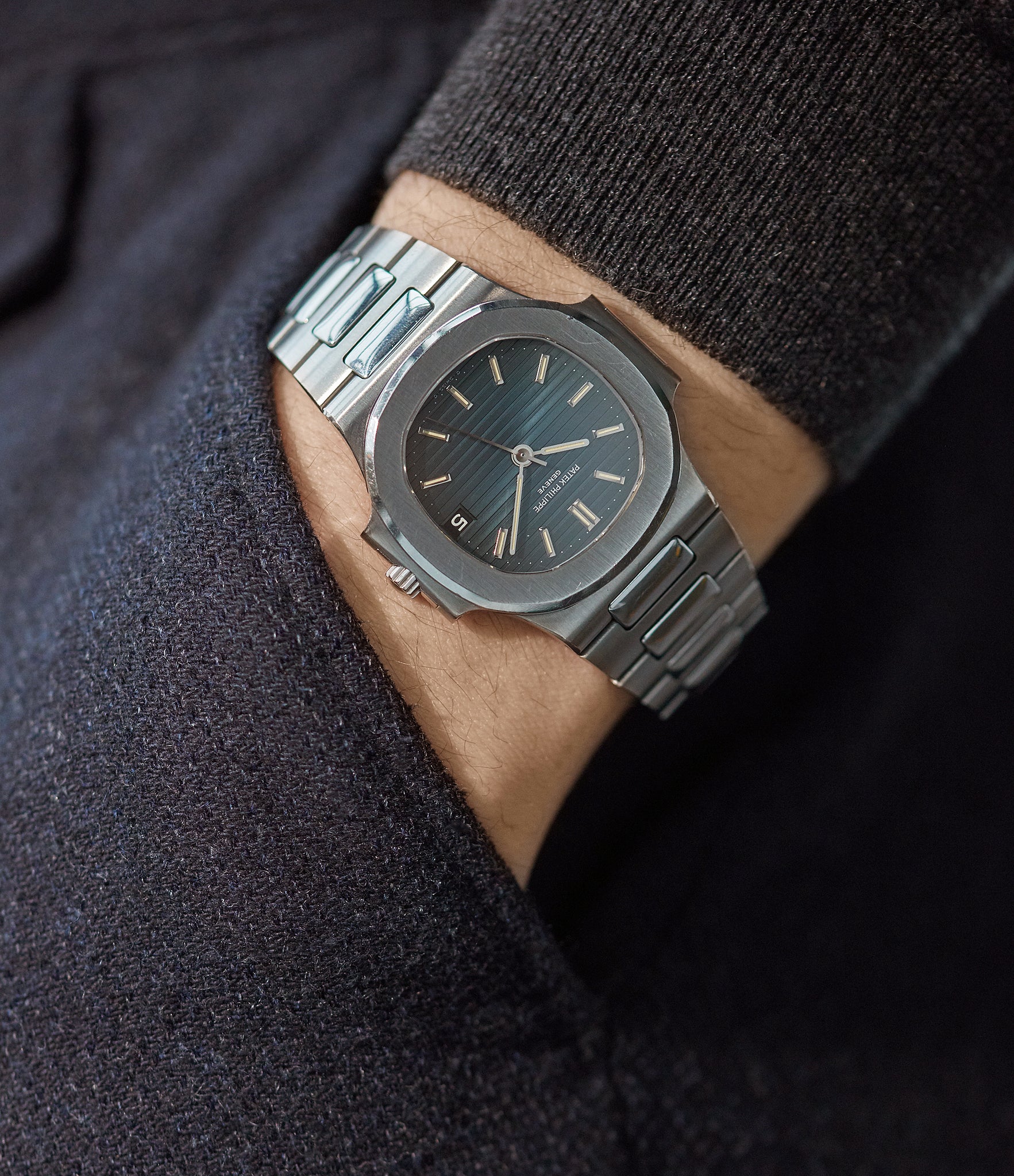 Patek Philippe wristwatch Sigma dial Nautilus 3800A steel sports watch shop online rare watch A Collected Man London