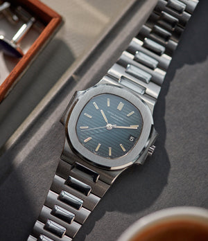 selling Patek Philippe Sigma dial Nautilus 3800A steel sports watch shop online rare watch A Collected Man London