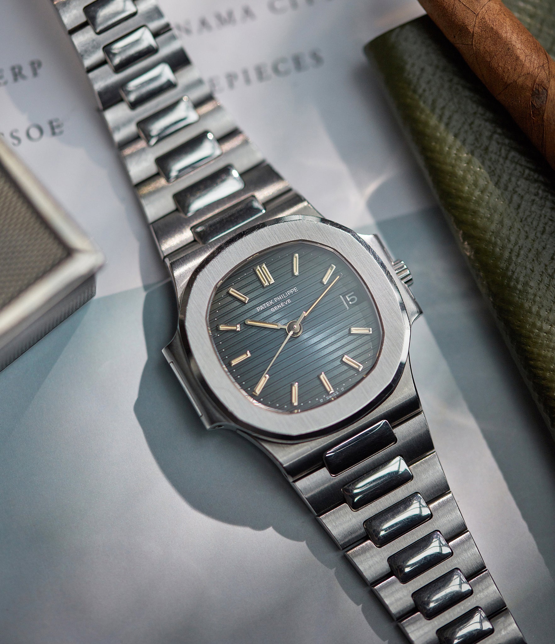 Patek Philippe Sigma dial Nautilus 3800A steel sports watch shop online rare watch A Collected Man London