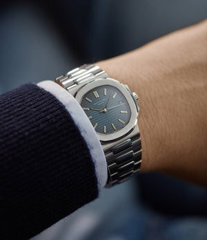 men's collectable Patek Philippe Sigma dial Nautilus 3800A steel sports watch shop online rare watch A Collected Man London