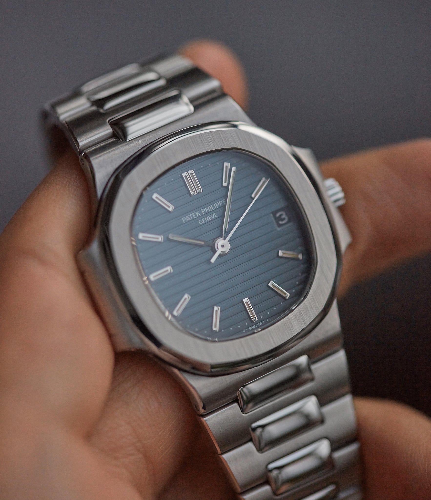 shop pre-owned Patek Philippe Nautilus 3800 Sigma dial steel luxury sports watch for sale online A Collected Man London UK specialist rare watches