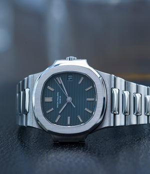 pre-owned Nautilus 3800/1 Patek Philippe steel vintage luxury watch online at A Collected Man London UK specialised  seller of rare watches