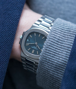 cool wristwatch Nautilus 3800/1 Patek Philippe steel vintage luxury watch online at A Collected Man London UK specialised  seller of rare watches