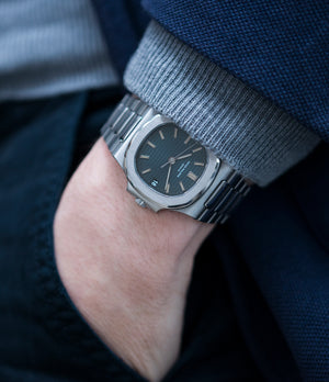 vintage Patek Philippe Nautilus 3800/1 steel vintage luxury watch online at A Collected Man London UK specialised  seller of rare watches