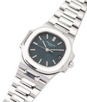 steel Patek Philippe Nautilus 3800/1 steel vintage luxury watch online at A Collected Man London UK specialised  seller of rare watches