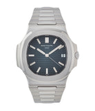 buy Patek Philippe Jumbo Nautilus 5711/1A-001 steel pre-owned sport watch for sale online at A Collected Man London UK specialist of rare watches