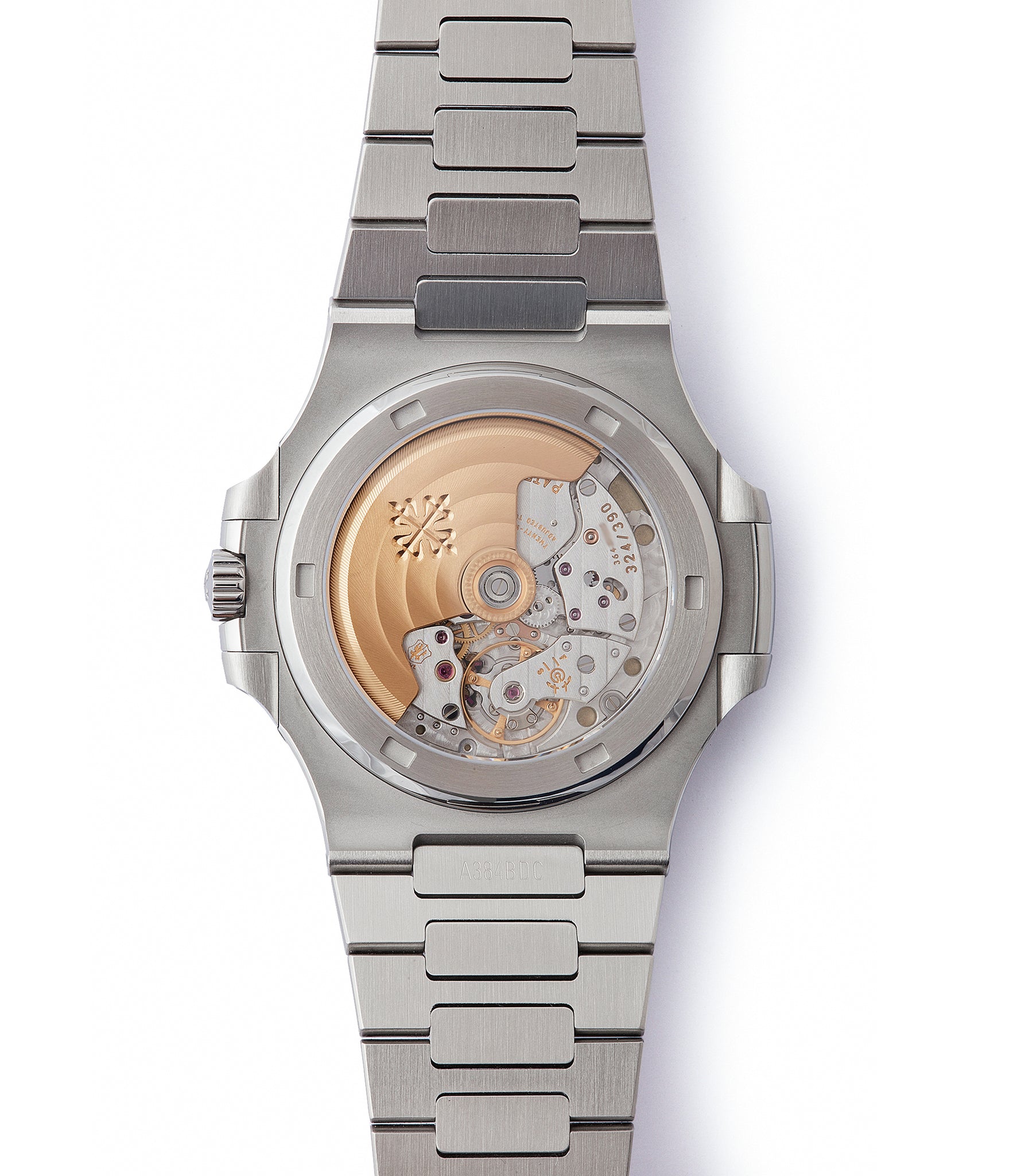 automatic 324 SC movement Patek Philippe Jumbo Nautilus 5711/1A-001 steel pre-owned sport watch for sale online at A Collected Man London UK specialist of rare watches