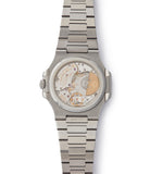 Calibre 240 PS automatic Patek Philippe Nautilus 5712/1A-001 steel moon phase luxury sports watch for sale online A Collected Man London UK specialist rare watches