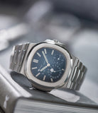 selling Patek Philippe Nautilus 5712/1A-001 steel moon phase luxury sports watch for sale online A Collected Man London UK specialist rare watches