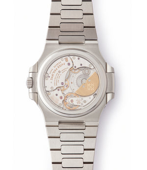 automatic Patek Philippe Nautilus Moon Phase 5712/1A-001 steel pre-owned watch for sale online at A Collected Man London UK specialist of rare watches