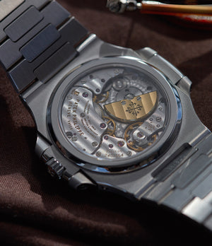 240 PS IRM C LU Patek Philippe Nautilus Moon Phase 5712/1A-001 steel pre-owned watch for sale online at A Collected Man London UK specialist of rare watches