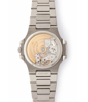 automatic Patek Philippe Nautilus 5800/1A-001 steel sport pre-owned watch for sale online at A Collected Man London UK specialist of rare watches