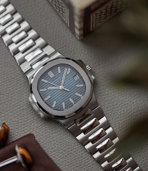 find rare Patek Philippe Nautilus 5800/1A-001 steel sport pre-owned watch for sale online at A Collected Man London UK specialist of rare watches