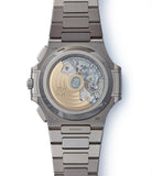 automatic movement Patek Philippe 40th Anniversary Nautilus 5976/1G-001 Limited Edition white gold sports watch for sale online A Collected Man London