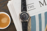 Patek Philippe Worldtimer Moonphase 5575G 175th Anniversary white gold preowned dress watch for sale online at A Collected Man London rare watch specialist