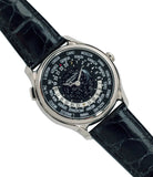 limited edition Patek Philippe Worldtimer Moonphase 5575G 175th Anniversary white gold preowned dress watch for sale online at A Collected Man London rare watch specialist