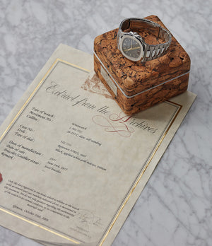full set Archive Extract Patek Philippe cork box Nautilus 3700/001 sport watch for sale online at A Collected Man London UK specialist of rare watches