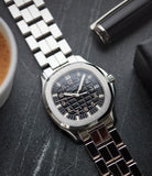 shop Patek Philippe Aquanaut 5065/1A-010 Jumbo steel sport pre-owned watch for sale online at A Collected Man London UK specialist of rare watches