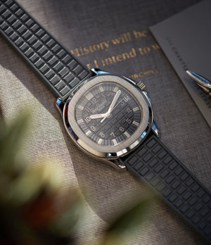 5065A Patek Philippe Aquanaut Jumbo steel sport pre-owned watch for sale online at A Collected Man London UK specialist of rare watches